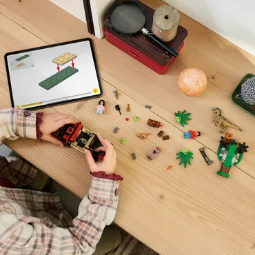 LEGO Jurassic World Offroad-flugt fra raptor