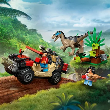 LEGO Jurassic World Offroad-flugt fra raptor
