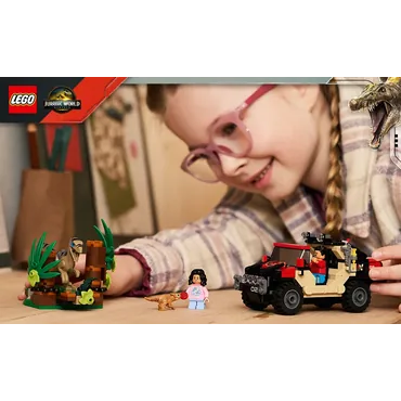 LEGO Jurassic World Offroad-flugt fra raptor