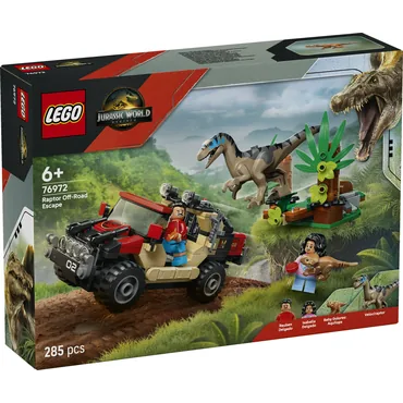LEGO Jurassic World Offroad-flugt fra raptor