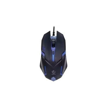 Rebeltec Mus - USB - 800,1200,1600 dpi - Kabel - 4 knapper - Spil - Sort - Højre hånd