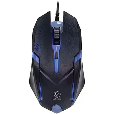 Rebeltec Mus - USB - 800,1200,1600 dpi - Kabel - 4 knapper - Spil - Sort - Højre hånd