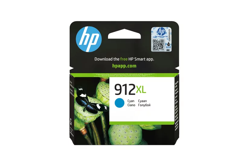 HP 912XL Original Ink-blækpatron med høj kapacitet, cyan