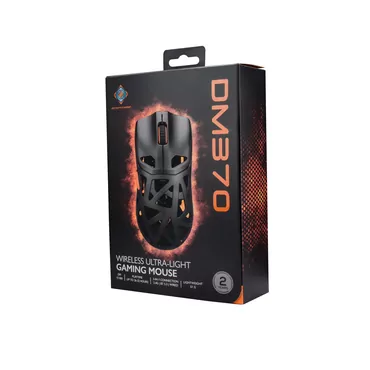 Deltaco Gaming DM370 trådløs ultralet 51g gaming mus, 3311 IC, hurtigopladningsteknologi
