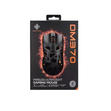 Deltaco Gaming DM370 trådløs ultralet 51g gaming mus, 3311 IC, hurtigopladningsteknologi