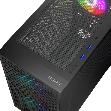 Logic Concept Kabinet - microATX, Mini-ITX - 200 mm - 391 mm - 385 mm - Sort