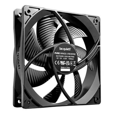 be quiet! Pure Wings 3 120mm | PWM Reverse Triple-Pack Computerkabinet Ventilator 12 cm Sort 3 stk