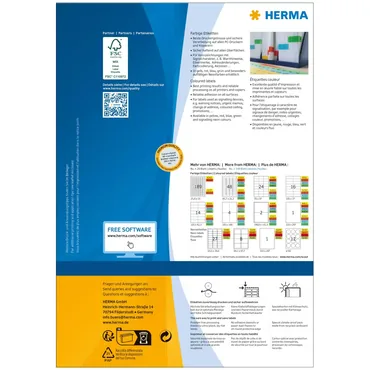 HERMA Etiketten A4 gelb 199,6x143,5mm Papier matt 1400 St.