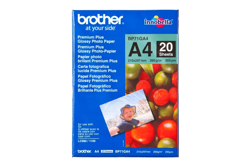 Brother Innobella Premium Plus BP71GA4 - fotopapir - skinnende - 20 ark - A4 - 260 gsm