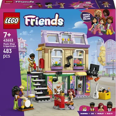 LEGO Friends Musikbutik og lejlighed