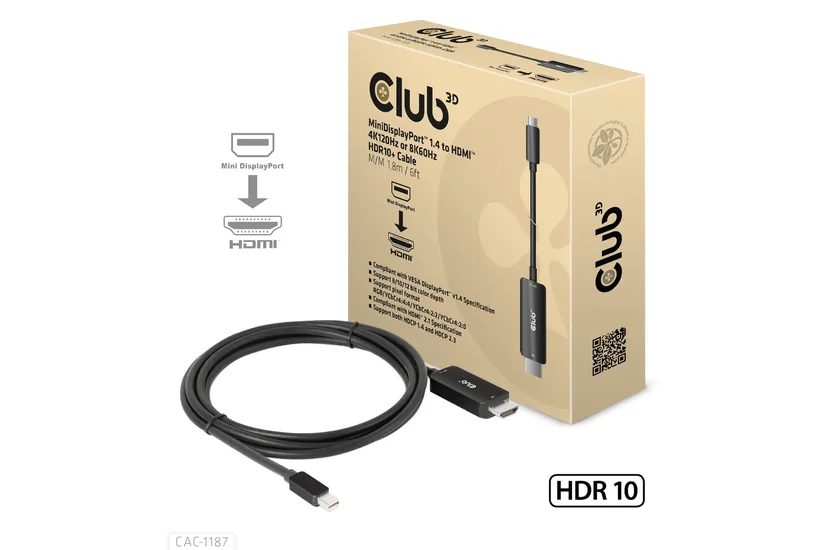 Club 3D CAC-1187 - adapterkabel - 1.8 m