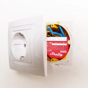 Shelly Qubino Wawe 1PM Intelligent kontakt Rød