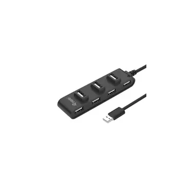 Equip 128957 interface hub USB 2.0 480 Mbit/s Sort