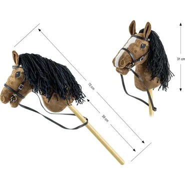 Hobby Horse Dark Brown   Horse 70cm