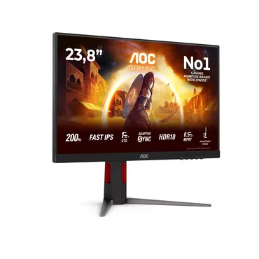 AOC Gaming 24G4HA skærm - WLED - 24" - NVIDIA G-SYNC Compatible - Fast IPS - 1ms,0.5ms