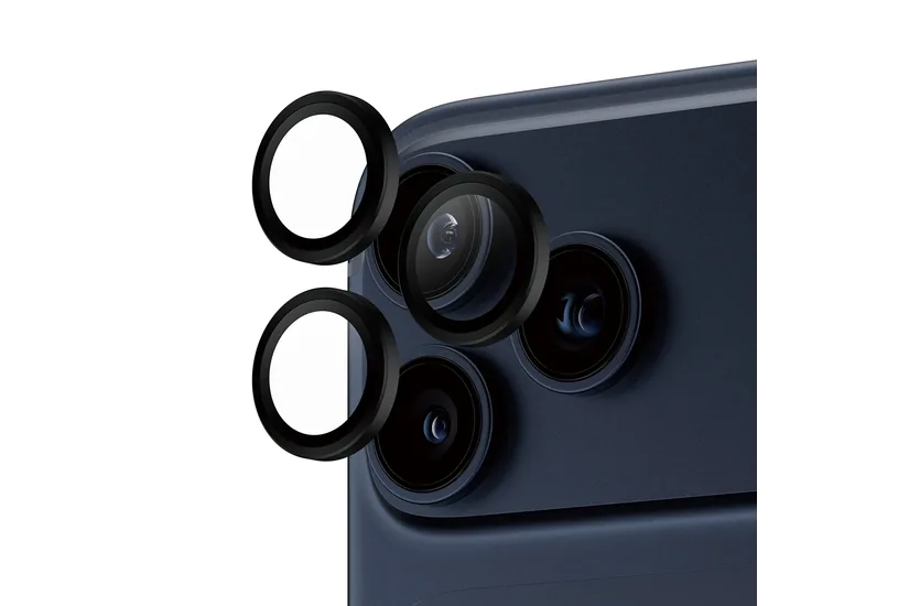 PanzerGlass ® Hoops® Kameralinsebeskytter Sort iPhone 17 Pro | iPhone 17 Pro Max | iPhone 16 Pro | 16 Pro Max