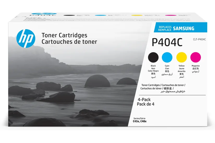 Samsung CLT-P404C Original-tonerpatron, 4-pak, cyan/magenta/gul/sort