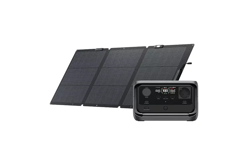 EcoFlow Utbrytbar batteri - 600 W - 3 AC-utgångar - LiFePO4