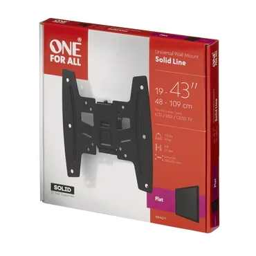 One For All WM 4211 tv-beslag 109,2 cm (43") Sort